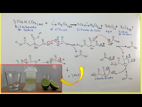 Características de los ácidos y bases: Limón y bicarbonato, utilizados.