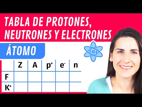 Los protones corresponden al número en la tabla periódica.