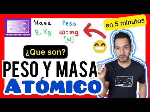 ¿Cuál es el peso atómico de un elemento en particular?