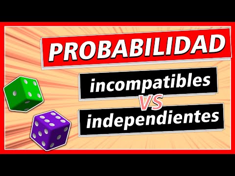 Eventos incompatibles: cuando no pueden darse al mismo tiempo.