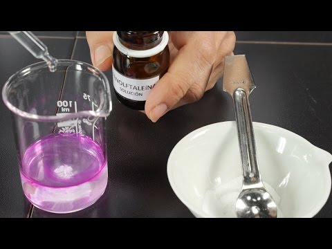 Disociación del bicarbonato de sodio: reacción en agua