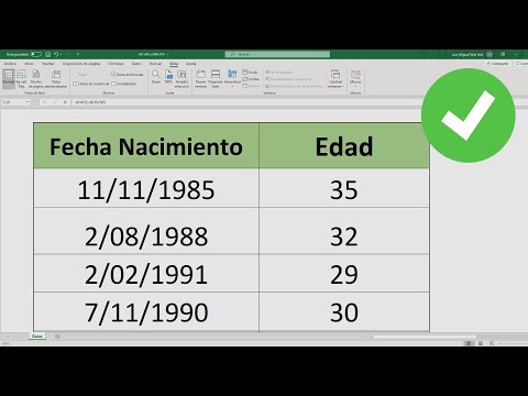 Cómo sacar la edad con la fecha de nacimiento en Excel