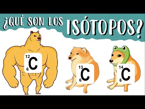 Diferencias entre sí los isótopos de un elemento químico.