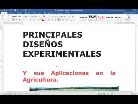 Experimentos con un factor estadístico: una aproximación científica.